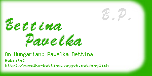 bettina pavelka business card